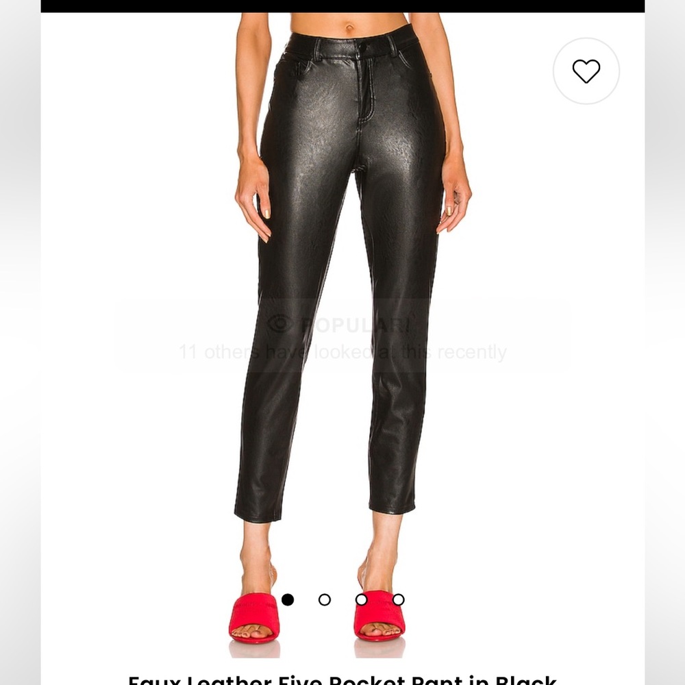 NWT COMMANDO Faux Leather five pocket pants , Size: Medium